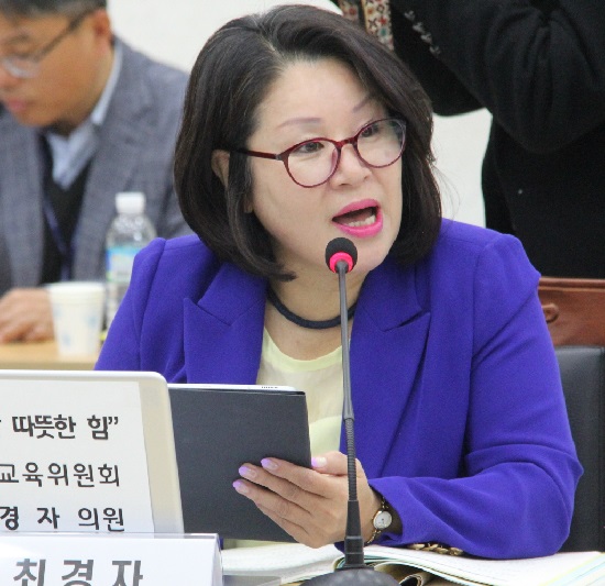 조례안을 대표 발의한 최경자 도의원.